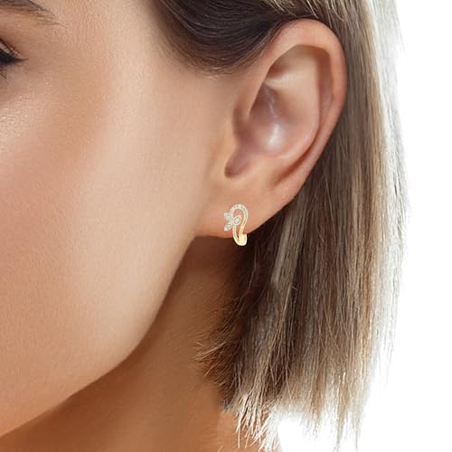 Image of WHP Jewellers 14KT Diamond Earrings for Women - Womens Diamond Earrings - Fashionable Jewellery for Great Gifting