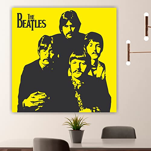 HODE79 HOMEDECOR&DESIGN Toile murale sur toile The Beatles Pop Art Portrait – Prêt à accrocher – Kit de montage mural… - Les Beatles, Paul McCartney, John Lennon, RIngo Starr, George Harrison HODE79 HOMEDECOR&DESIGN Toile murale sur toile The Beatles Pop Art Portrait - Prêt à accrocher - Kit de montage mural… – Image 3