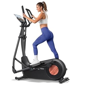 Merach Cross Trainer For Home With 47 Cm Stride Length, Ultra-Quiet Elliptical Trainer With Magnetic Resistance, 16 Resistance Levels, For Effective Endurance Training, Own App, 400lbs Capacity