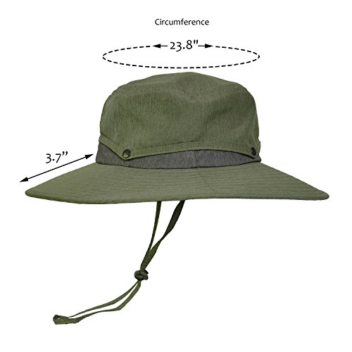 Image of Solaris Sun Hat with Neck Flap, UPF 50 Sun Protection Lightweight Sun Cap for Men Women, Wide Brim Hat for Fishing Hiking