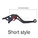 Hopider Short Brake Clutch Levers Compatible with GROM MSX125 2014-2019, CBR250R 2011-2013, CBR300R/CB300F/FA 2014-2019, CB400F/CB400R 2013-2015, CBR500R/CB500F/X 2013-2019, Monkey 125 2018-2019,Black
