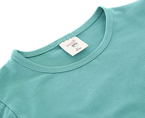 Image of Lilax Girls' Basic Long Sleeve Round Neck Cotton T-Shirt
