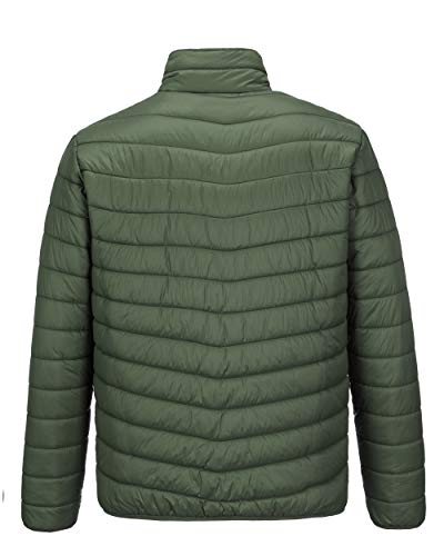 Outdoor Ventures Men's Lightweight Packable Puffer Winter Jacket Insulated Puffy Coat for Snow Ski Hiking Travel