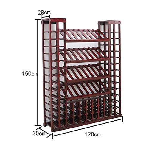 Soporte para Botellas de Vino de Madera Maciza 120x30x150 cm miniatura 5
