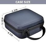 GWCASE Cas de transport dur pour NIIMBOT B1 & B21 Label Maker, organisateur de stockage de voyage étanche avec diviseur mobile pour imprimante, bandes supplémentaires & Câbles, idéal pour les petites entreprises & Sommaire - Gris foncé
