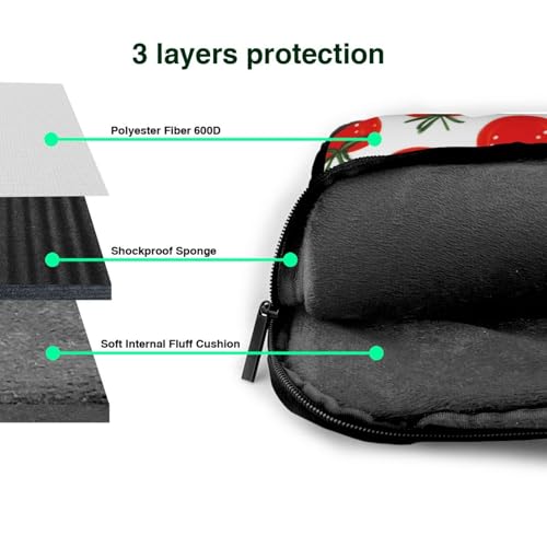 Maletín rojo para laptop 15.6 pulgadas impermeable miniatura 4