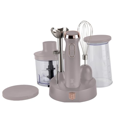 Batidora de mano con accesorios 800 W Berlinger Haus gris