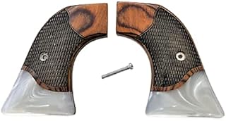 Premium Gun Grips Compatible Replacement for Ruger Wrangler Plus New Diamondback Grips Rosewood Pearl Gentleman Model