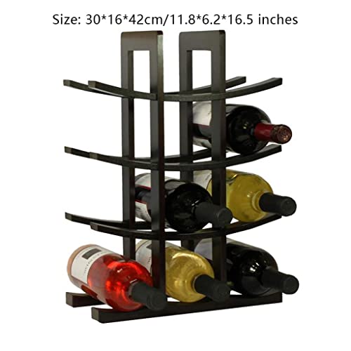 Soporte para Botellas de Vino de Bambú 4 Niveles Negro miniatura 2