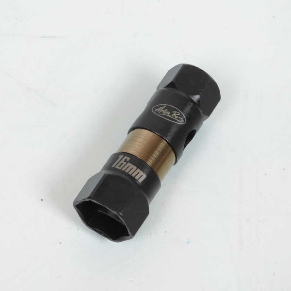 Motion Pro - Llave de bujía fina de 16 mm 5/8 para moto, scooter y dos ruedas