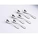 Knork Stainless Steel Demitasse Spoon (Set of 6), Matte Silver, Tiny Coffee-Appetizer Specialty Spoons, Specialty Demitasse