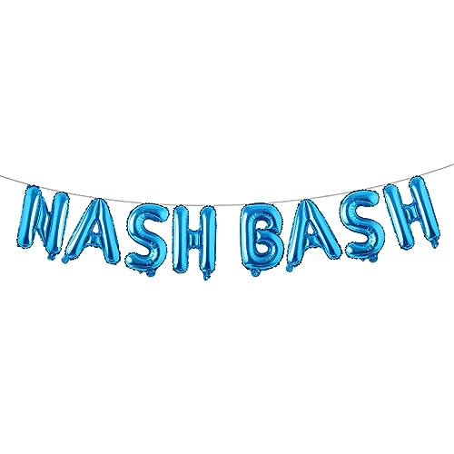40,6 cm mehrfarbige Bach-Bash-Luftballons, Bach-Bash-Dekorationen, Bach-Bash-Banner, Nashville Junggesellinnenabschied, Party-Dekorationen, Nash Bash Party-Dekorationen (NASH BASH Blau)