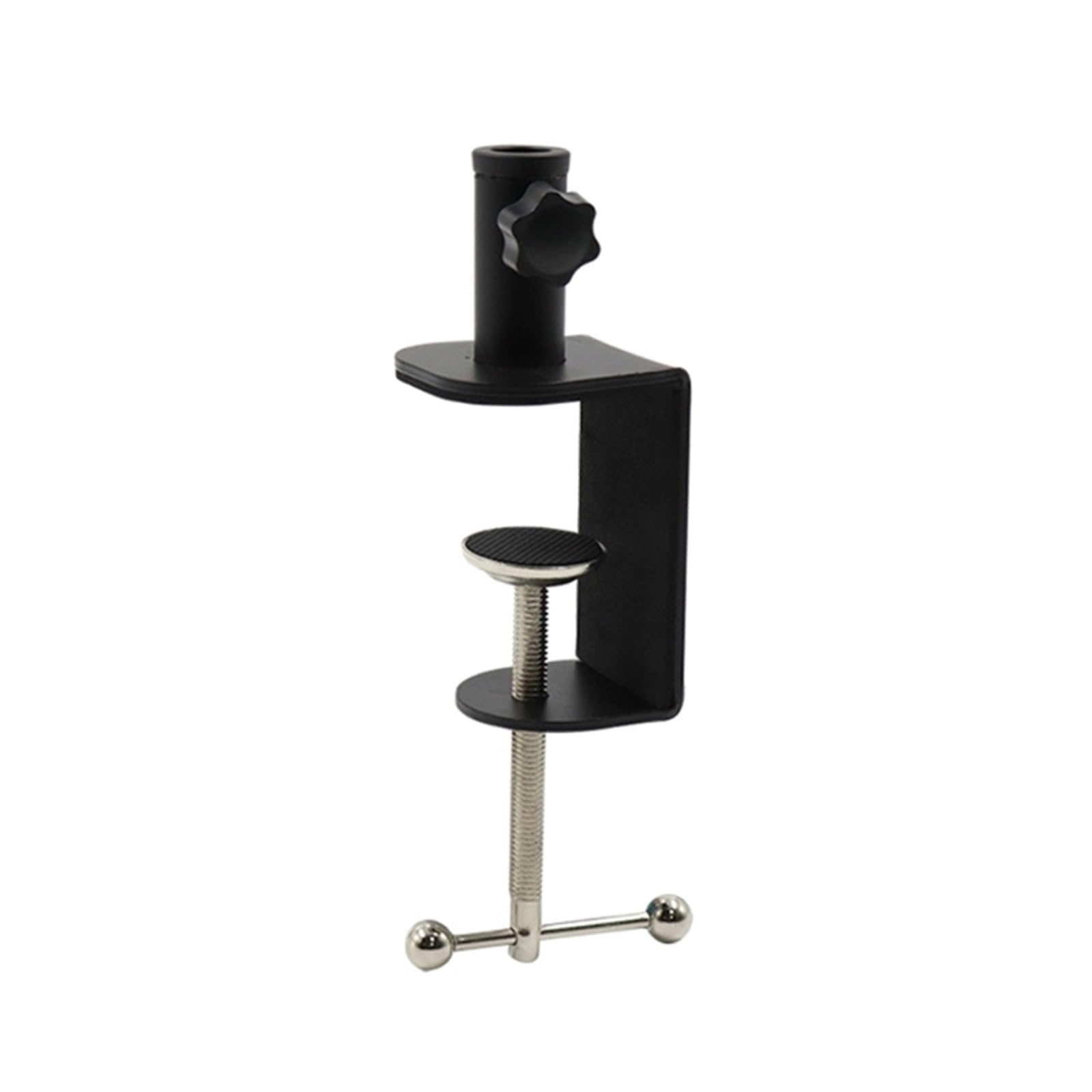 Zbnaeqfjlurt Black 2Pcs Adjustable Table Mount Clamp Base I-Shaped Clip Cantilever(Black)