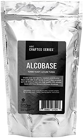 ABC Cork Turbo Yeast | Alcohol Ingredient Kit | Makes 25L of 23% Alcohol Base for Spirits