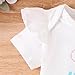 Newborn Girl Happy Easter Outfit Baby Girls Cute Clothes Set 3 Piece Infant Ruffle Short Sleeve Romper + Bloomers + Headband Toddler Stylish Princess Outfits for Holiday Party White 6