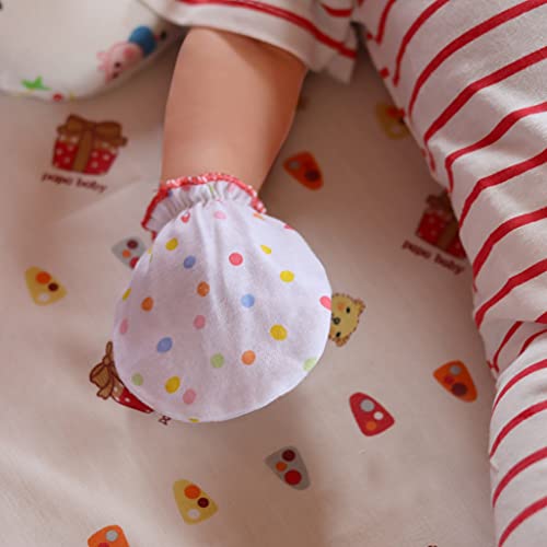 Rative Newborn Baby Hand Cotton Gloves Sleep Sleeping No Scratch Mitten Mittens Mitts Set For 0-3 0-6 Months Boy Boys Girl Girls (Newborn 0-6 Months,G46) #TOP2