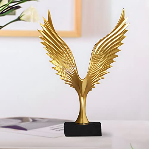 Dosker Eagle Wing Statue Sculpture Ornament Collectible Figurine Craft Gold Decor For Home Kicthen House Living Room Porch Decor #TOP3