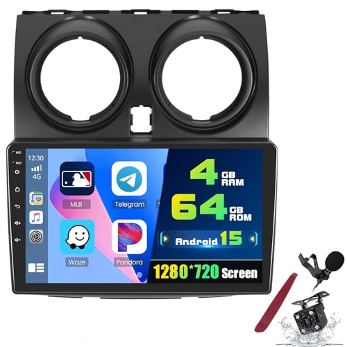Autoradio Android 15 pour Nissan Qashqai 2006-2016 avec écran tactile 2K K4 Pro