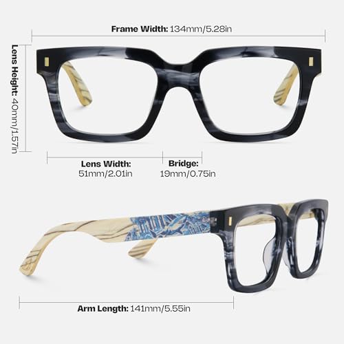 Image of Zeelool Stylish Rectangle Blue Light Blocking Glasses for Men TV Phone Computer Gaming Glasses ZJGX239126-02 Gray