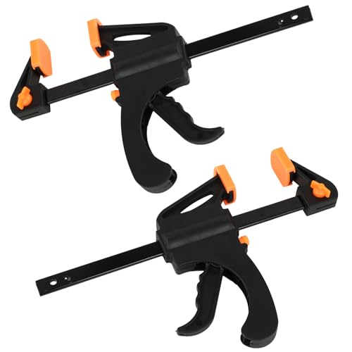 2 Piezas Juego de Sargento de Madera de 155mm - Sargento de Barra - Fuerza de Sujeción 60 kg - Sargentos Carpintero - Rango de Estiramiento de 140-315 mm