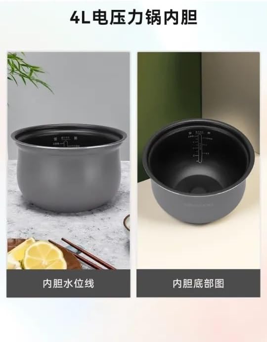 Electric Rice Cooker Inner Pot Compatible For Daewoo Electric Pressure Cooker 4L Inner Pot DY-YLG01 Non Stick Inner Pot Inner Pot Container Replacement Inner Pot Kitchen Tools Rice Cooker Parts