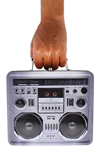 Retro Boombox Radio Lunchbox Tin Tote - 1980S Inspired Merchandise - Novelty Costume Accessories And Storage Container - Fun Unique Gifts For Halloween, Birthdays, Holidays, Graduation #TOP7