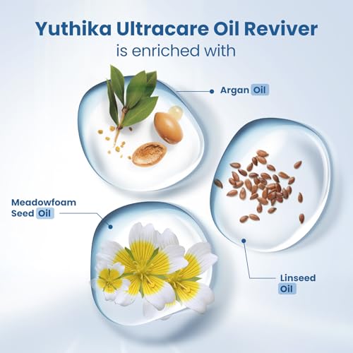 Image of Yuthika Professional Ultra Care Oil Reviver 100ml, Advanced Hair Repair Oil, Hair Oil for Dry and Frizzy Hair