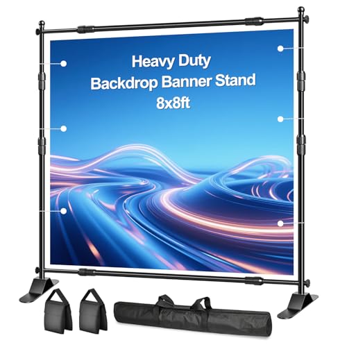 FUDESY 8x8ft Adjustable Step and Repeat Stand