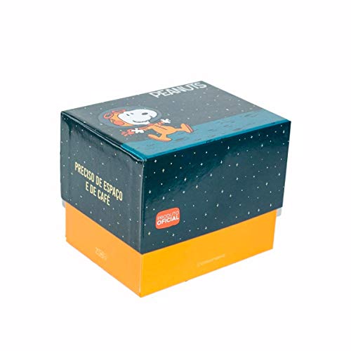 Caneca Cerâmica Cerâmica Snoopy Space 350 ml