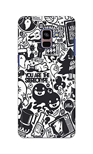 Image of Printed Hard Back Cover Case for Samsung Galaxy A8 Plus | A8+ Back Cover (Mixed Cartoon) -702