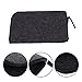 DOITOOL 2pcs Felt Tool Storage Organizer Bag for Clay Sculpture Zipper Pouch Reinforced Stitching for Pottery and Art Supplies