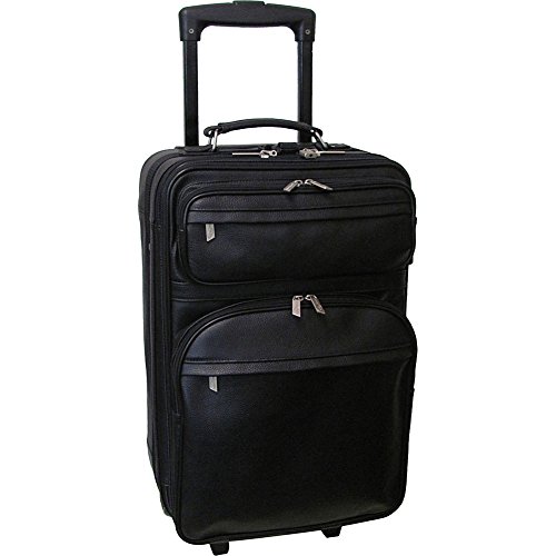 Amerileather Black Leather 22" Expandable Pullman (#8001-0)