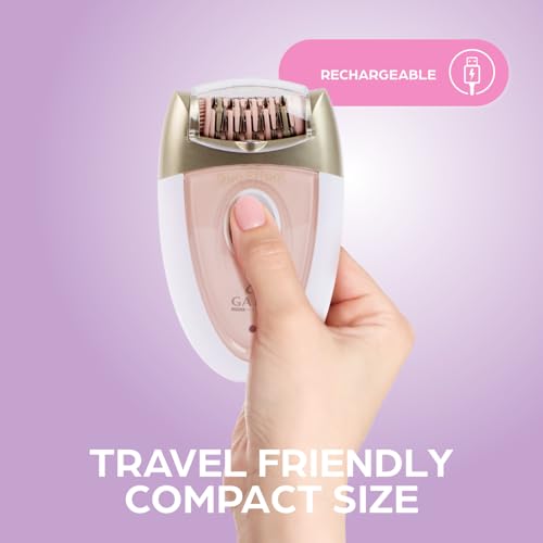 Epilady Gama Delicare Duo Rechargeable Epilator for Women, Cordless Electric Hair Removal Device, Hair Remover for Women, Bikini Trimmer for Women Pubic Hair, Dual Head, Dual-Volt, 2-Speed, LED Light - Thumbnail 6