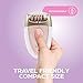 Epilady Gama Delicare Duo Rechargeable Epilator for Women, Cordless Electric Hair Removal Device, Hair Remover for Women, Bikini Trimmer for Women Pubic Hair, Dual Head, Dual-Volt, 2-Speed, LED Light