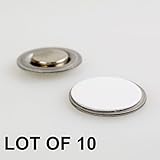 Round Magnet with Adhesive for Buttons Name Tags Lapel Pins LOT OF 10 #RM01-10#