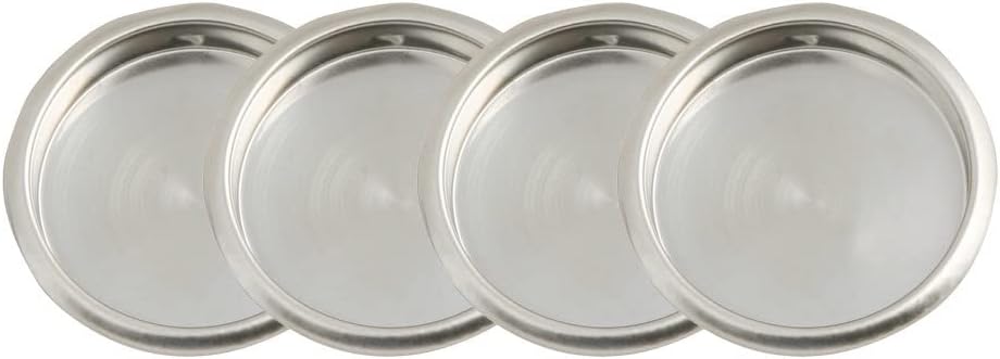 Design House 182063 Closet Finger Pull 2-1/8", 4-Pack, Satin Nickel