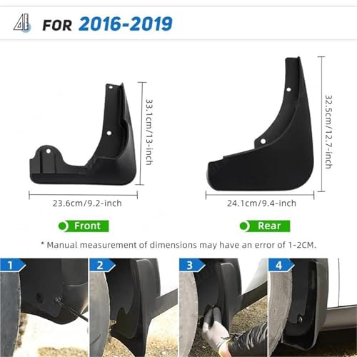 Garde-boue Skoda Yeti 2009-2019 stop projections eau et boue route - 3