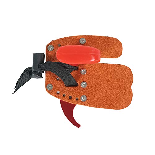 Southland Archery Supply Sas Elite Aluminum Suede And Leather Finger Tab (Red, Small) #TOP2