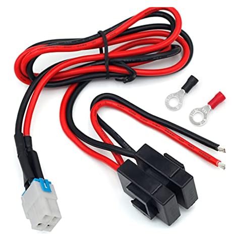 Kymate 4-pin 12AWG DC Power Supply Cable for Yaesu Radio FT-450D FT-891 FT-991-A FT950 FTDX-1200 Kenwood TS-480 TS-590SG TS-890s Icom IC-7000 IC-7200 IC-7600 IC-7300 Alinco DX-SR9T Vertex Cover