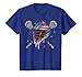 Patriotic American Flag Lacrosse Ice Cream Drip Lax Boys T-Shirt, Youth, Royal Blue, 2T