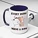 Personalized Every Dudu Needs A Bubu Mug – Cute 15oz Bear Hug Coffee Cup with Hearts – Kawaii Panda and Bear Design – Funny Gift for Boyfriend, Girlfriend, Best Friend – Dishwasher and Microwave Safe