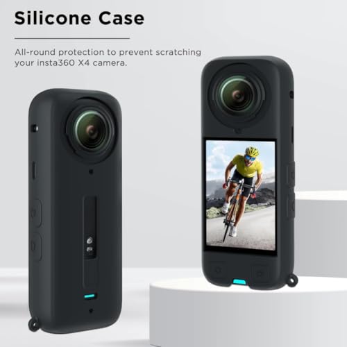 Image of for Insta 360 X4 Accessories Kit, Includes Insta 360 X4 Silicone Case /Screen Protectors /Lens Cap /Lens Guard Suitable for Insta360 X4 Accessories Bundle Accessories for Insta 360 X4