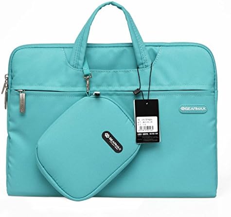 Gearmax Waterproof Ultrathin Sleeve Laptop Messenger Bag Shockproof case for MacBook Air Pro/Dell/Others (Turquoise Blue Color,Fits Upto 15.4 inches)