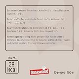 Rosewood Chewy Sticks Huhn Small – Kaustangen für Hunde mit Huhn, Rinderhautsnack, Rohhautsnack, unterstützt die Zahnpflege, ohne Getreide, ohne künstliche Zusatzstoffe, 100 g