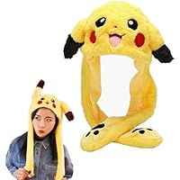 YeahBoom Gorro de Conejo Con Orejas Móviles, Sombrero Divertido