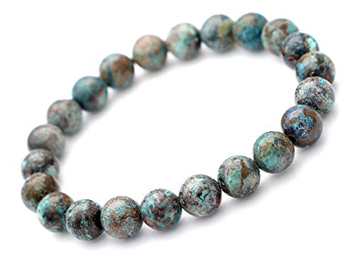 [セレクトエージャパン] (SAJ) クリソコラ (ペール) ブレスレット 8mm パワーストーン ブレスレット 天然石 数珠(16cm)