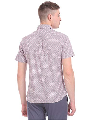 Image of US Polo Association Men's Solid Regular Fit Button Down Shirt (USSH6039H Grey, Blue and Red 3XL)