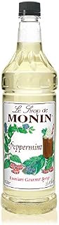 Monin - Peppermint Syrup, Cool Tingle of Candy Cane, Natural Flavors, Great