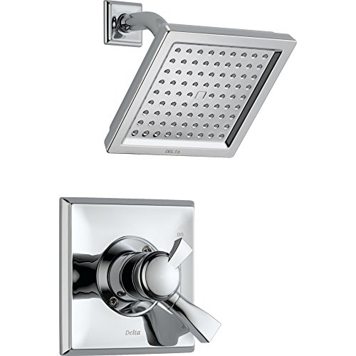 Delta Faucet Dryden 17 Series Dual-Function Shower Trim Kit with Single-Spray Touch-Clean Shower Head, Chrome T17251 (Valve Not Included)