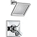 Delta Faucet Dryden 17 Series Dual-Function Shower Trim Kit with Single-Spray Touch-Clean Shower Head, Chrome T17251 (Valve Not Included)